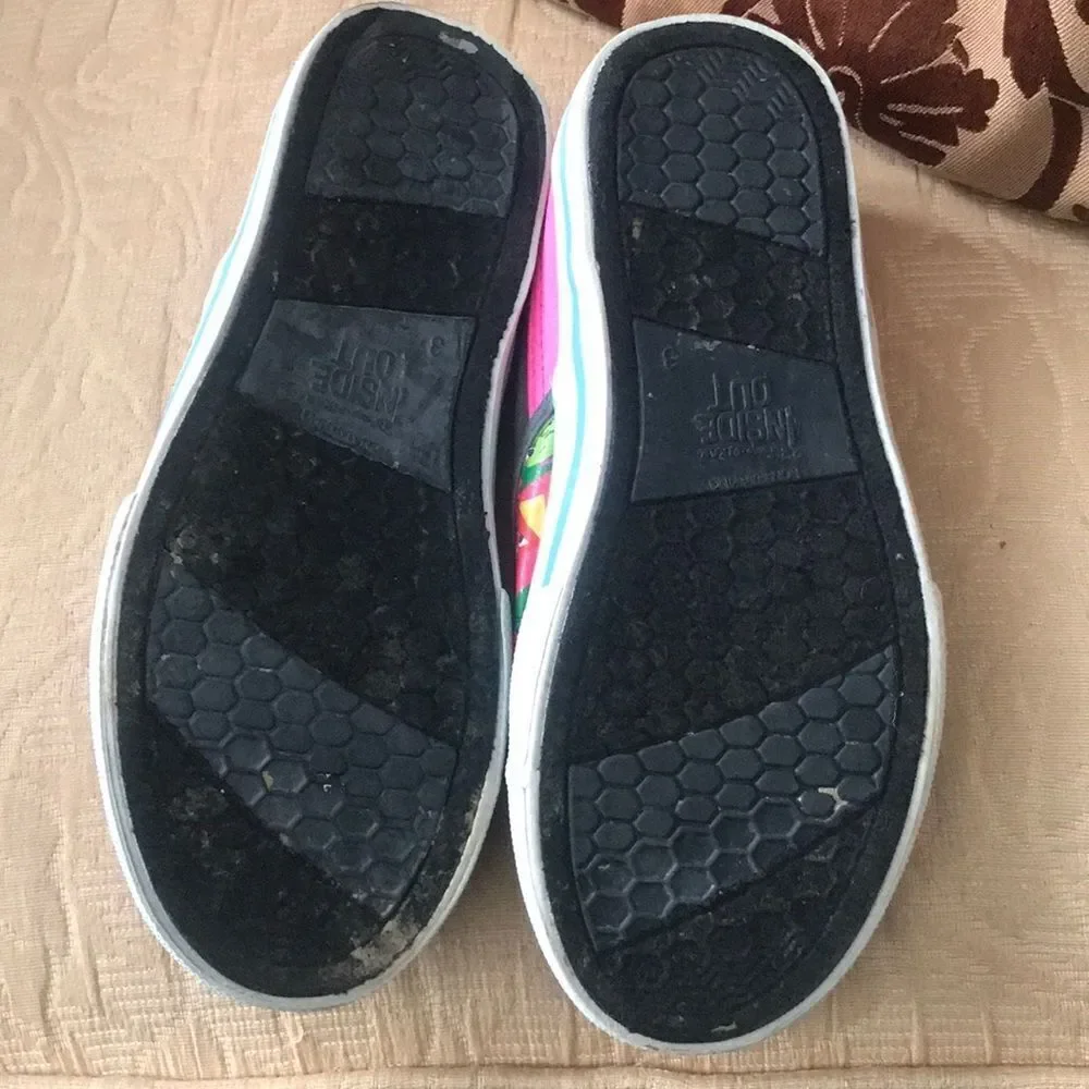 Inside out movie girls shoes slip on 3 pink vans sneakers